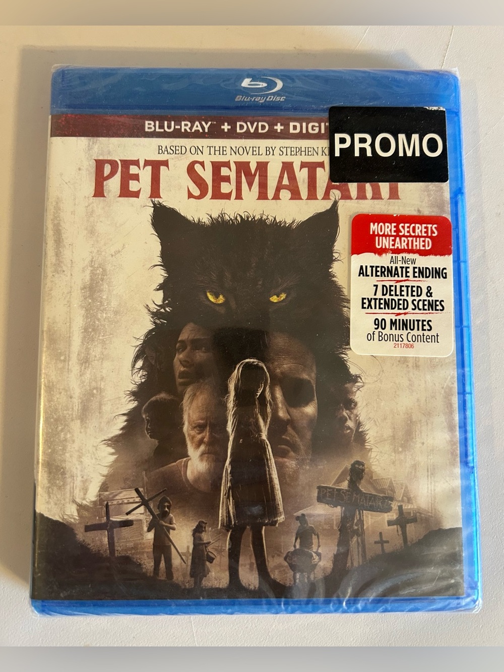 Pet Sematary (Blu-ray, 2019) New/Sealed PROMO Alternate Ending & Extended Scenes